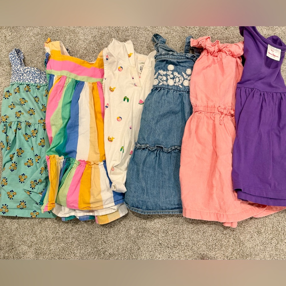 3T Girls Summer Dresses - Hanna Andersson, Gap, Carter’s - 6 in Total